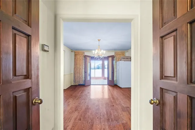 wooden floor in a gallery
