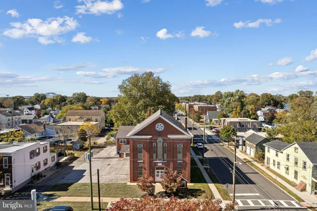 a view of a city with tall buildings