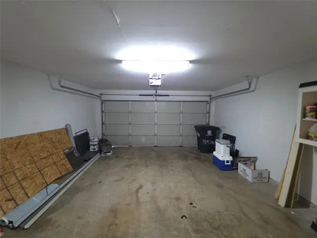 a view of a garage room