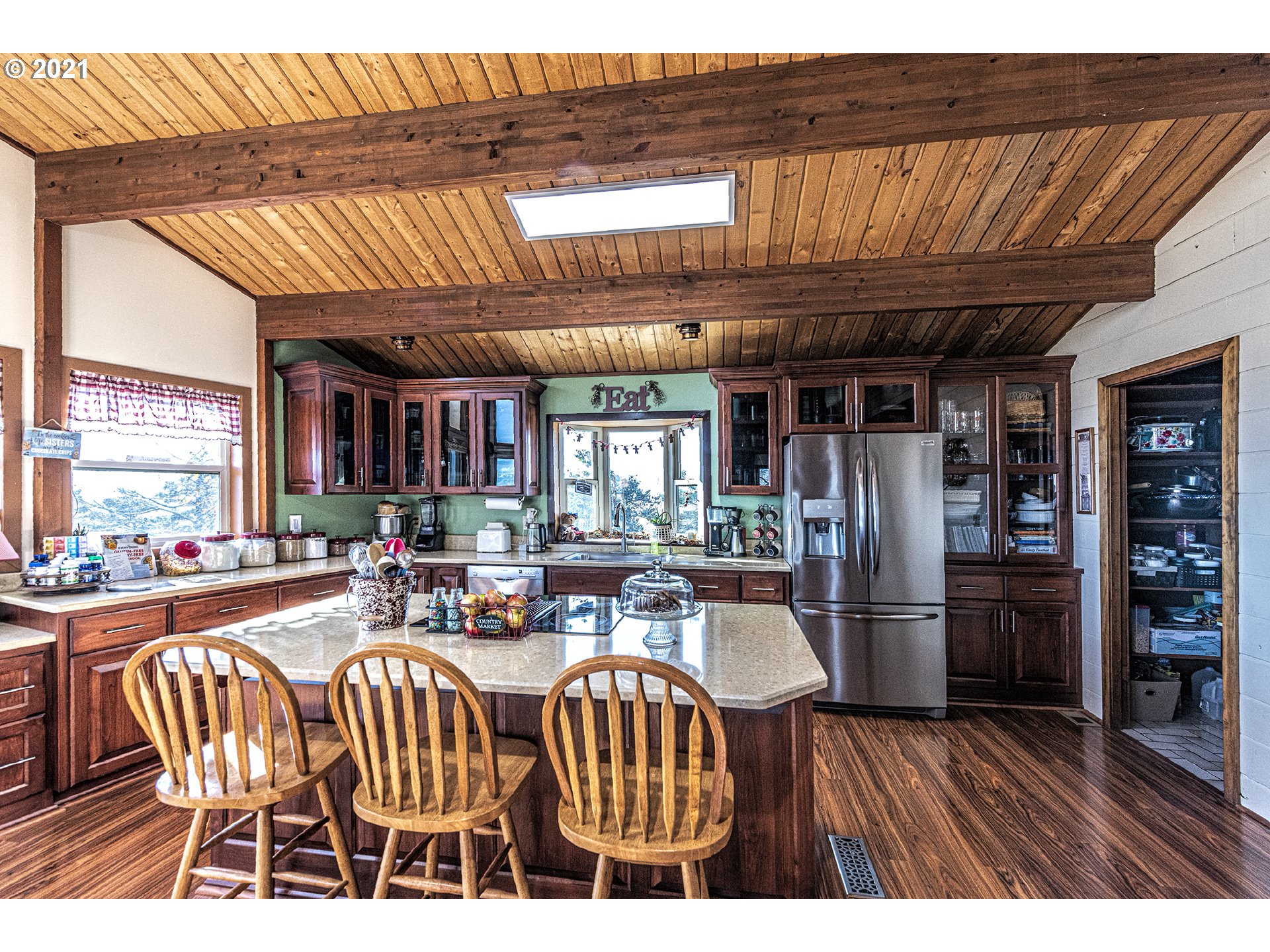 81876 Gerking Flat Road Athena, OR 97813 - Photo 7 of 30 a view of a dining room with furniture window and wooden floor