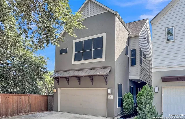 a house view with a outdoor space