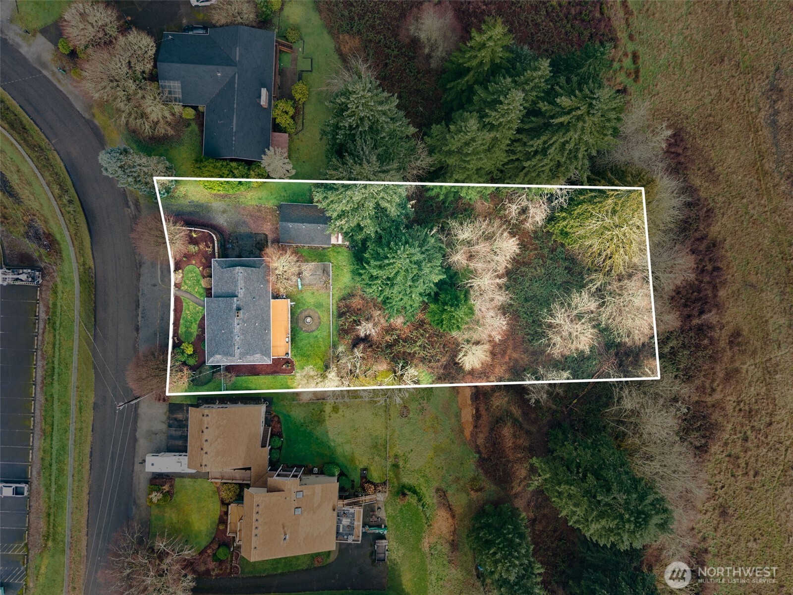 360 Byrd Street Centralia, WA 98531 - Photo 5 of 38 an aerial view of a house with a yard