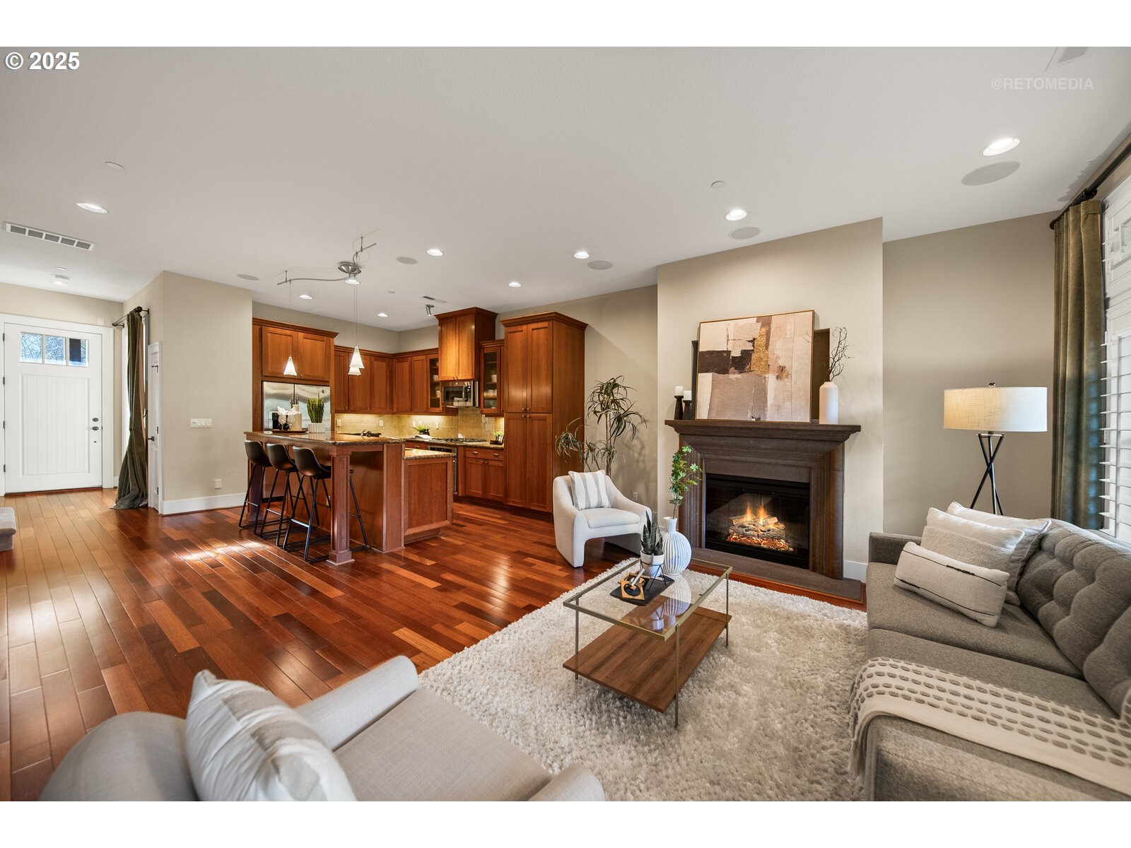 10225 Southwest Taylor Street Portland, OR 97225 - Photo 11 of 43 a living room with furniture and a fireplace