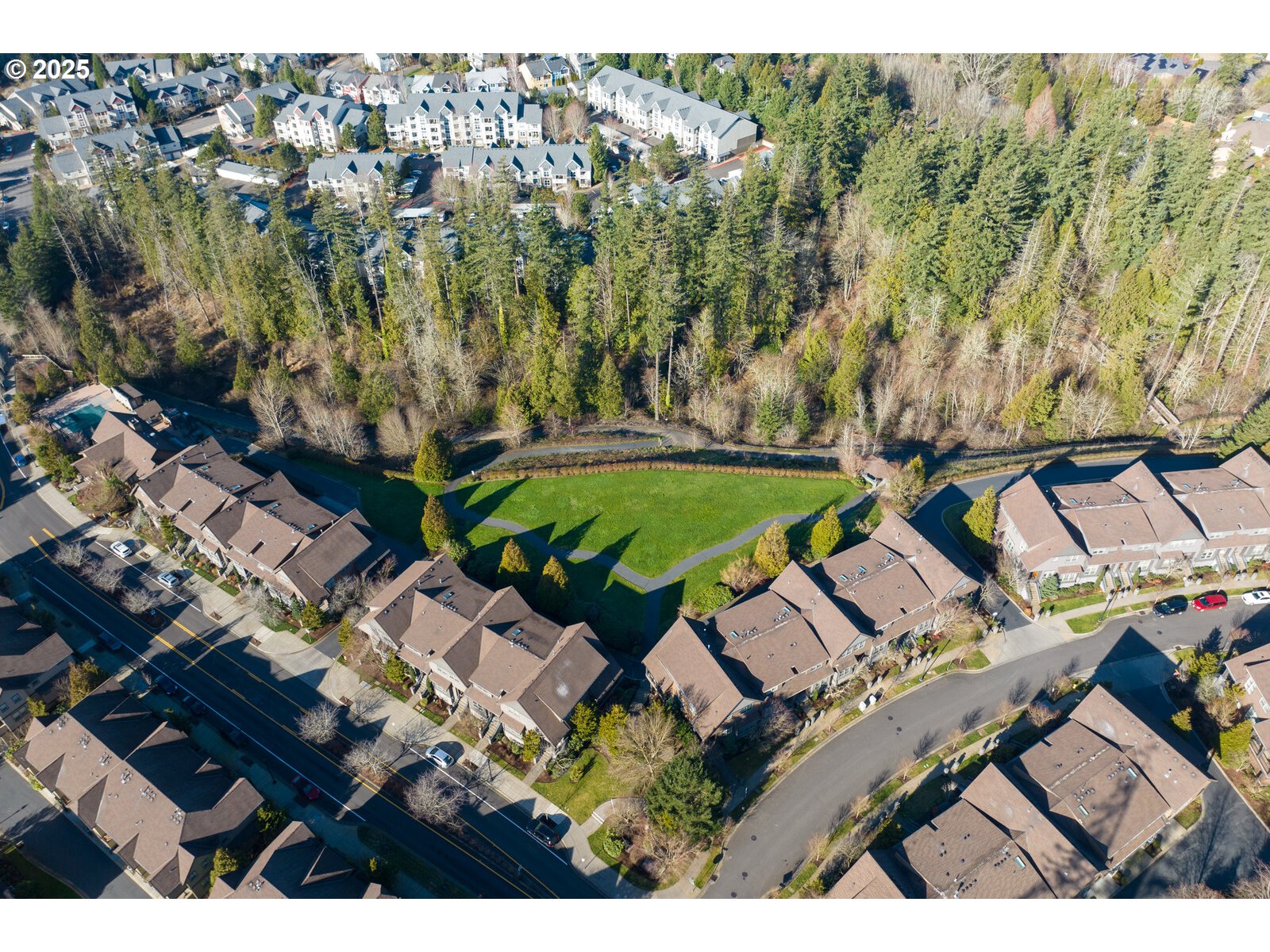 10225 Southwest Taylor Street Portland, OR 97225 - Photo 35 of 43 an aerial view of a house with a garden