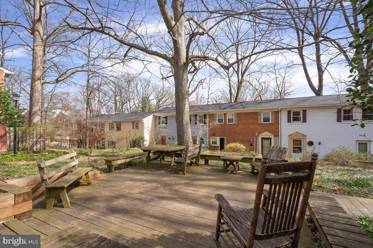 8603 Geren Road, Unit 257 Silver Spring, MD 20901 - Photo 29 of 36 Community Deck w/Picnic Table & Chairs to Relax