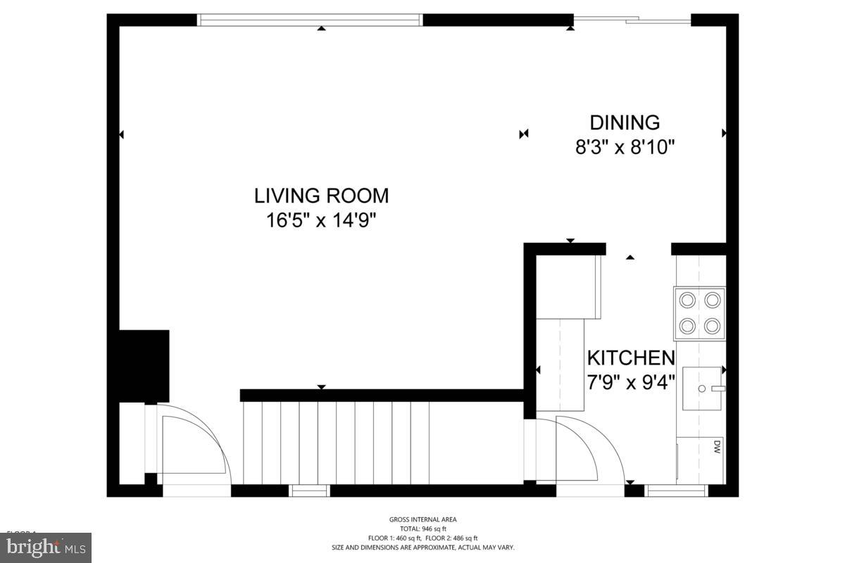 8603 Geren Road, Unit 257 Silver Spring, MD 20901 - Photo 35 of 36 Main Level Floor Plan