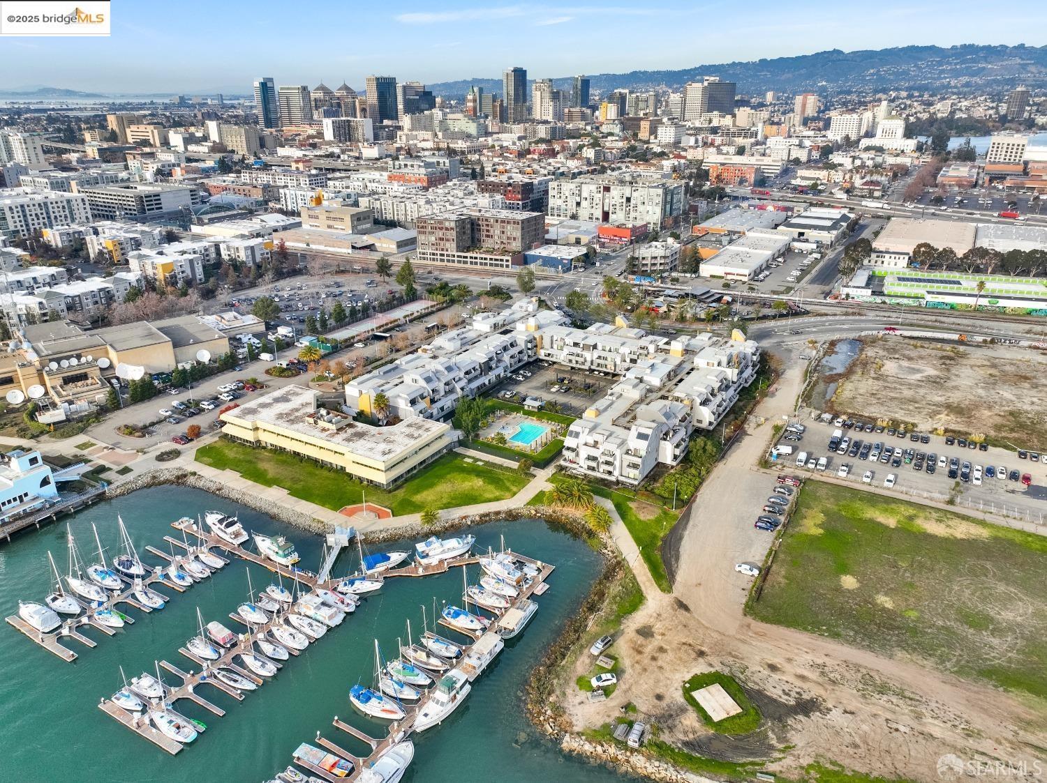 1 Embarcadero, Unit 161 Oakland, CA 94607 - Photo 1 of 31 Aerial overview of property's location with nearby urban area