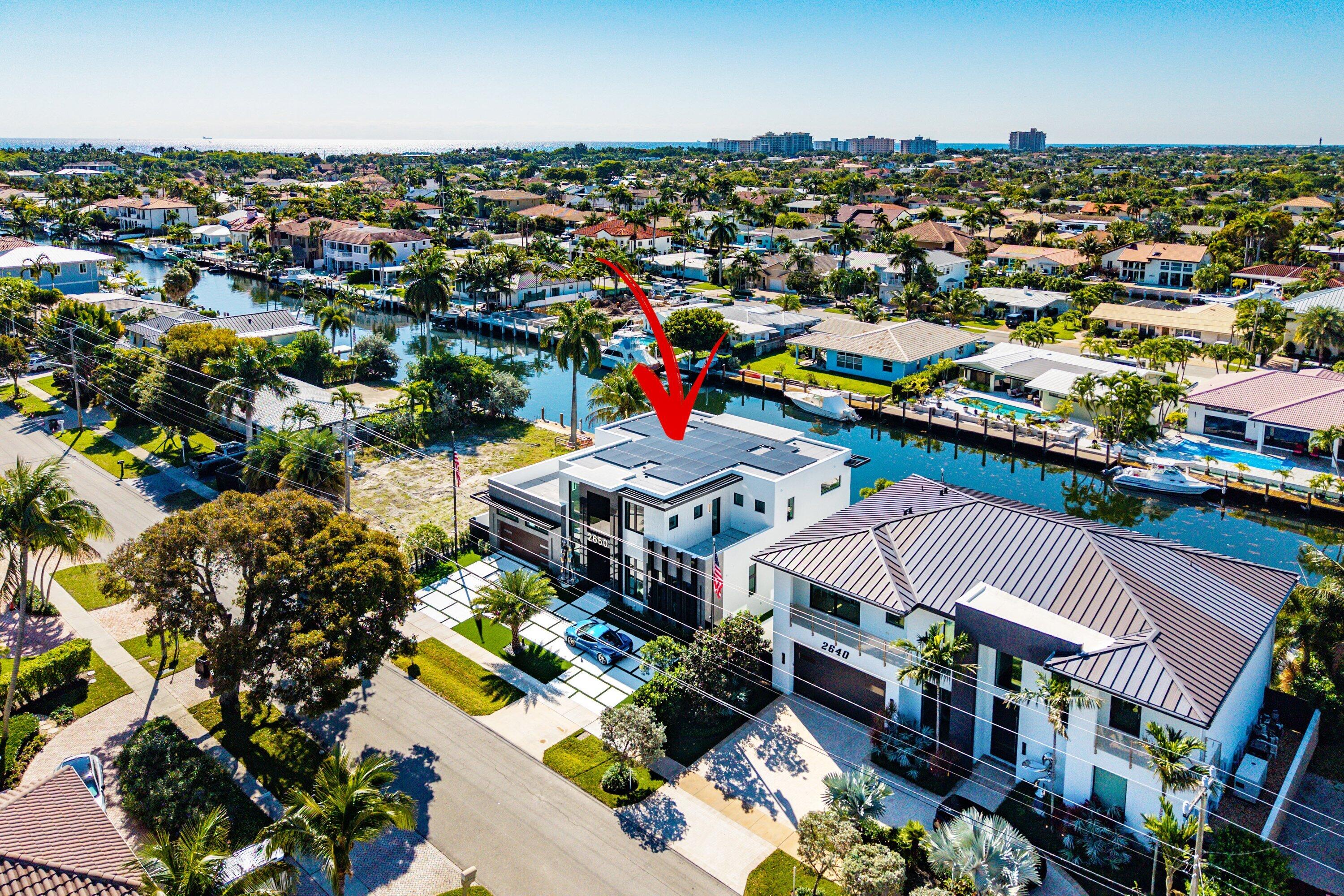 2650 Northeast 48th Court Lighthouse Point, FL 33064 - Photo 66 of 86 an aerial view of multiple house