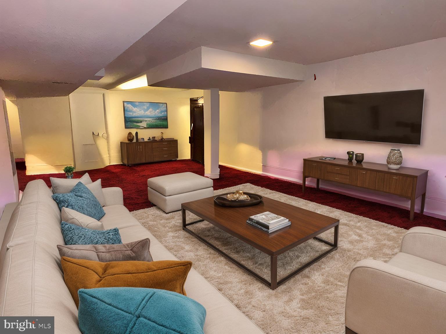 12706 Feldon Street Silver Spring, MD 20906 - Photo 11 of 15 Virtually Staged Basement Rec Room