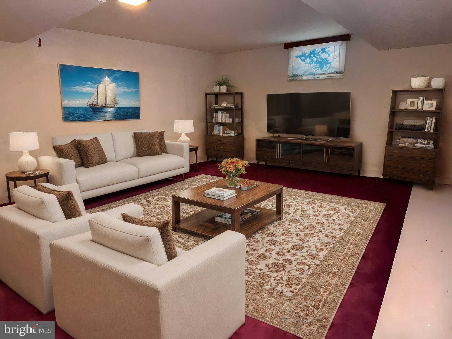 12706 Feldon Street Silver Spring, MD 20906 - Photo 10 of 15 Virtually Staged Basement Rec Room