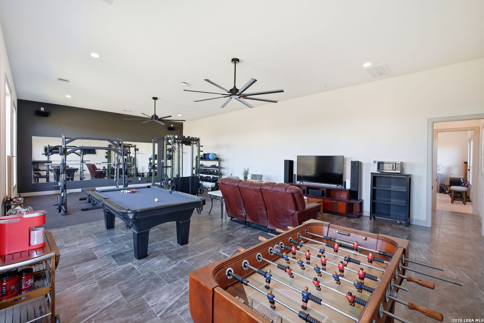 321 Vista View Place Spring Branch, TX 78070 - Photo 45 of 50 a living room with furniture and a flat screen tv