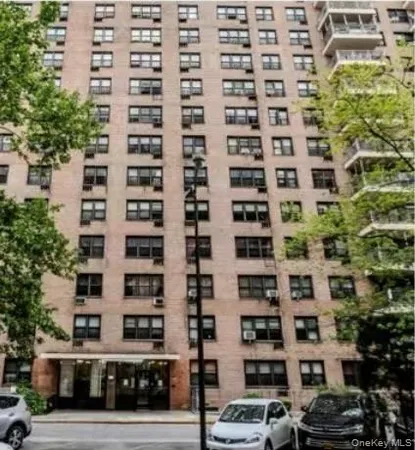 a front view of a building