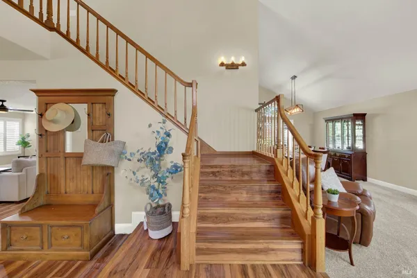 a dining room with furniture window wooden floor