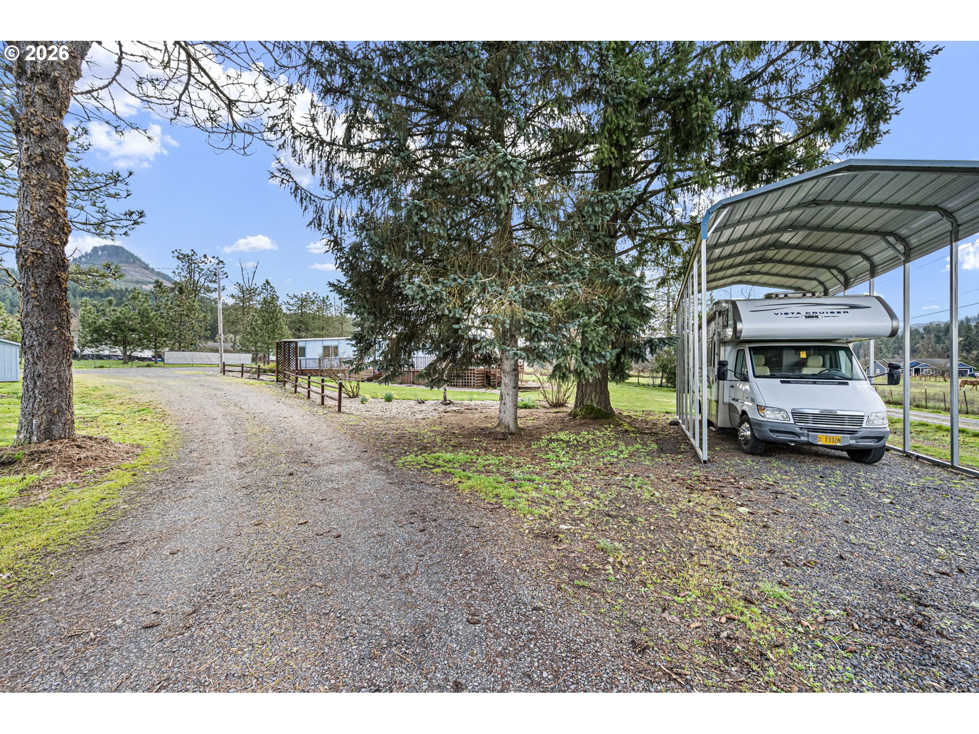 82073 Lost Creek Road Dexter, OR 97431 - Photo 38 of 47 a view of a yard with car parked