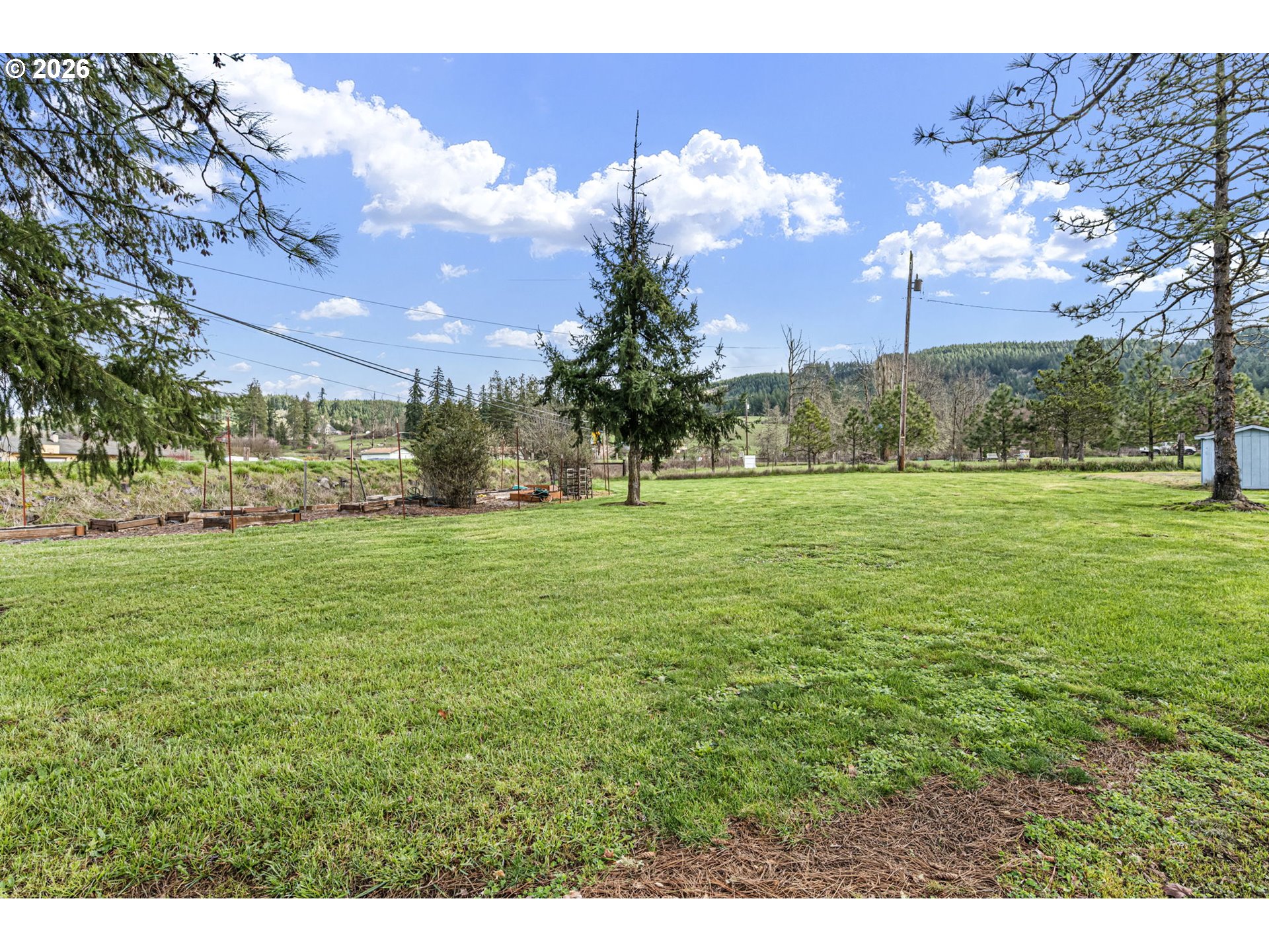 82073 Lost Creek Road Dexter, OR 97431 - Photo 39 of 47 a view of a grassy field with an trees