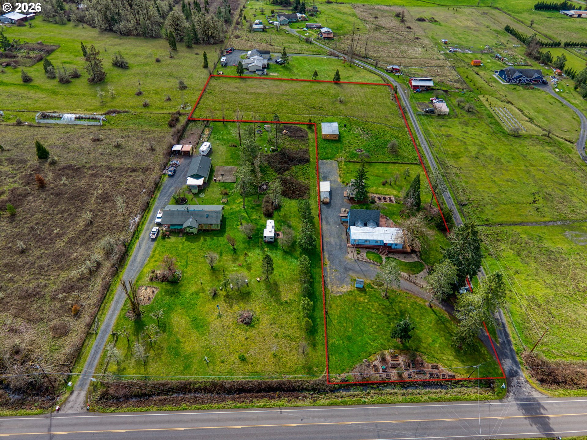 82073 Lost Creek Road Dexter, OR 97431 - Photo 45 of 47 an aerial view of a yard