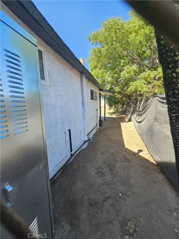 a backyard of a house