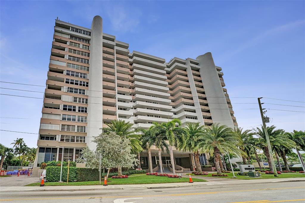 1390 South Ocean Boulevard, Unit 5C Pompano Beach, FL 33062 - Photo 2 of 35 a front view of a multi story building