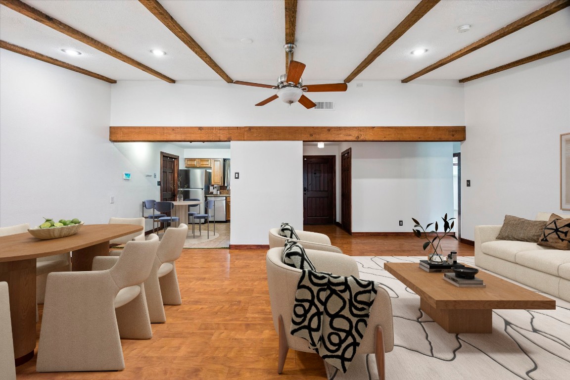 5301 Presidio Road Austin, TX 78745 - Photo 6 of 20 a living room with furniture and wooden floor