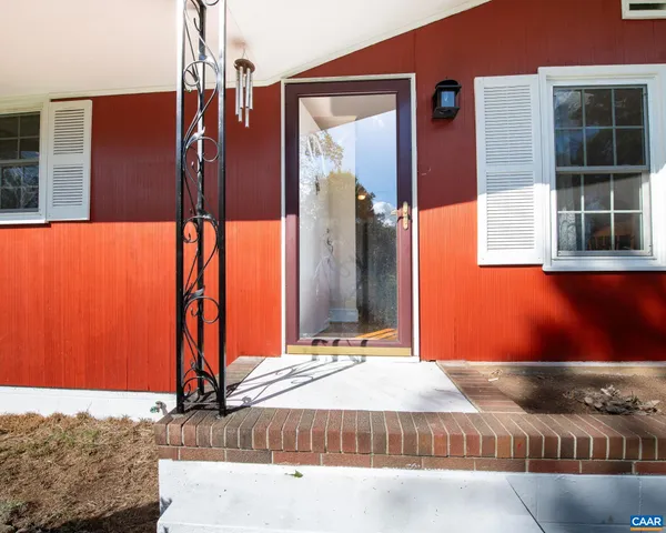 a view of a garden from a window