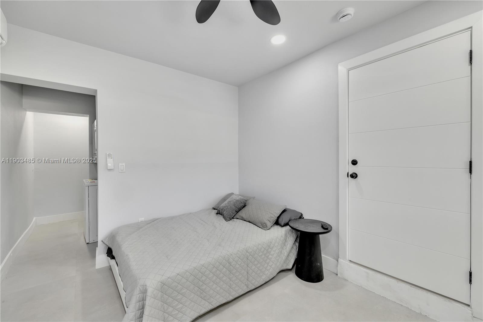 6021 Southwest 19th Street Miami, FL 33155 - Photo 16 of 20 a bedroom with a bed and a shower
