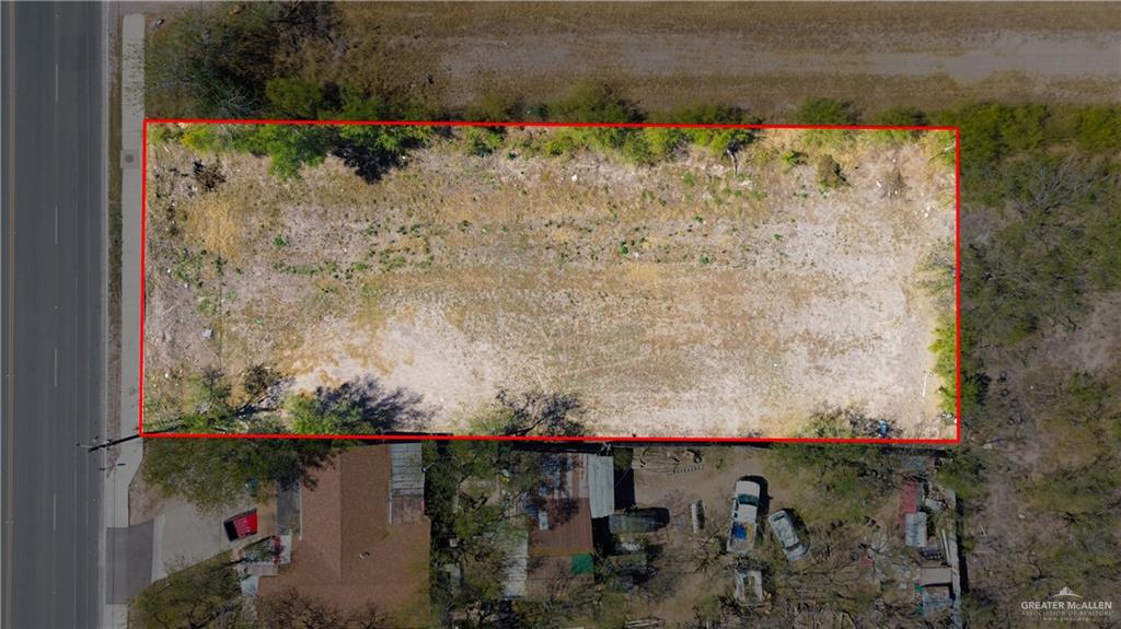 146 West Dicker Road Pharr, TX 78577 - Photo 8 of 9 Aerial view of property's location with property boundaries highlighted