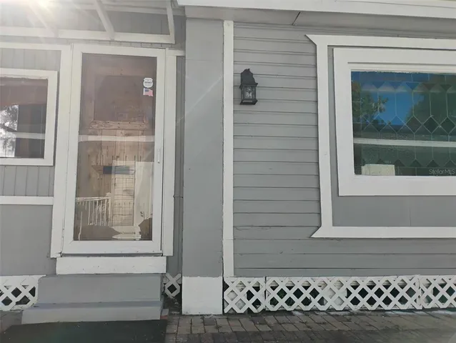 a view of front door of a house