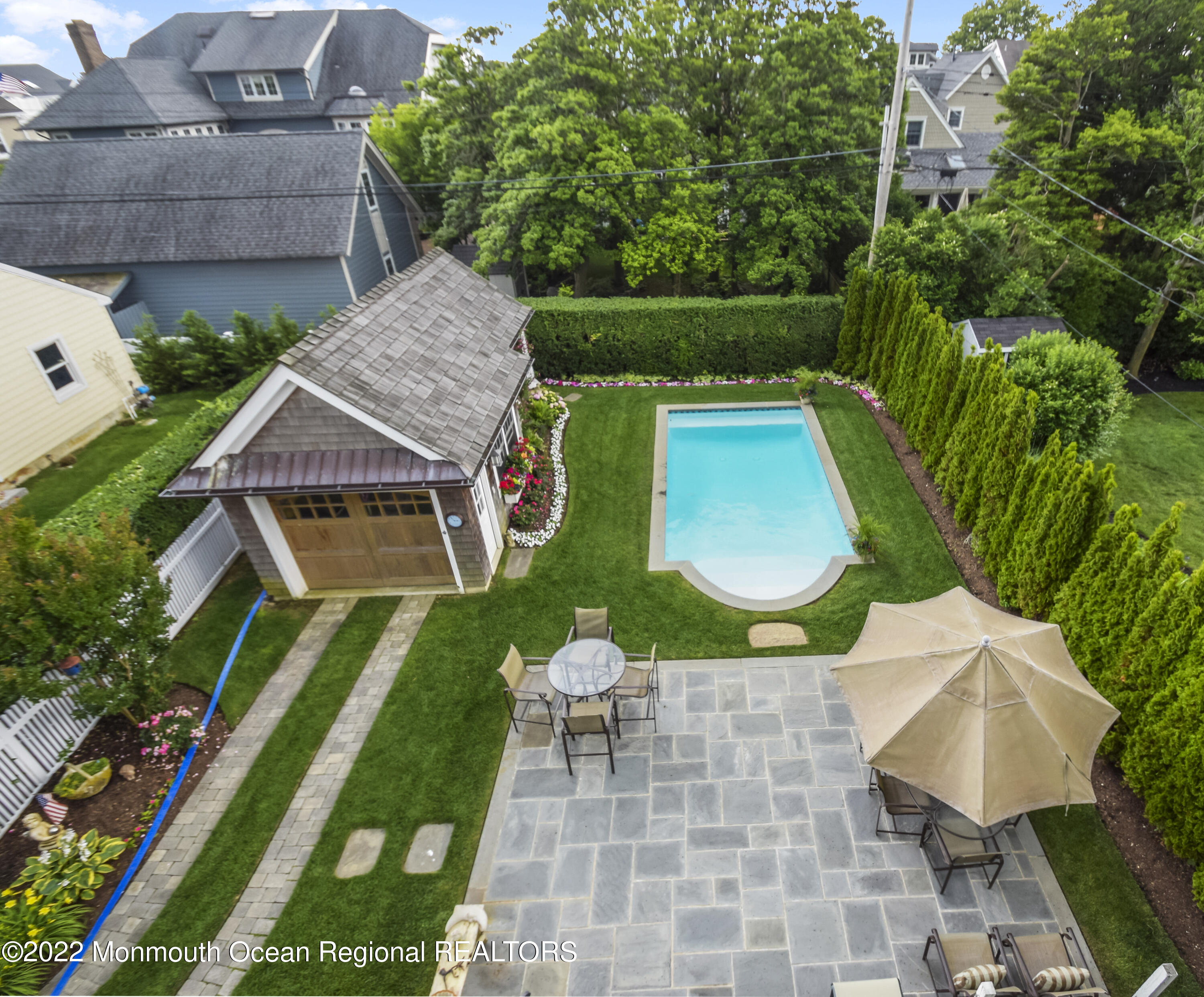 106 Stockton Boulevard Sea Girt, NJ 08750 - Photo 27 of 27 an aerial view of a house with yard
