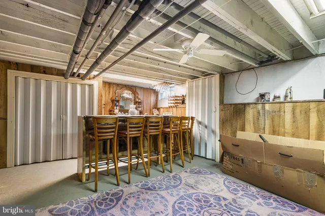 a view of a room with chairs