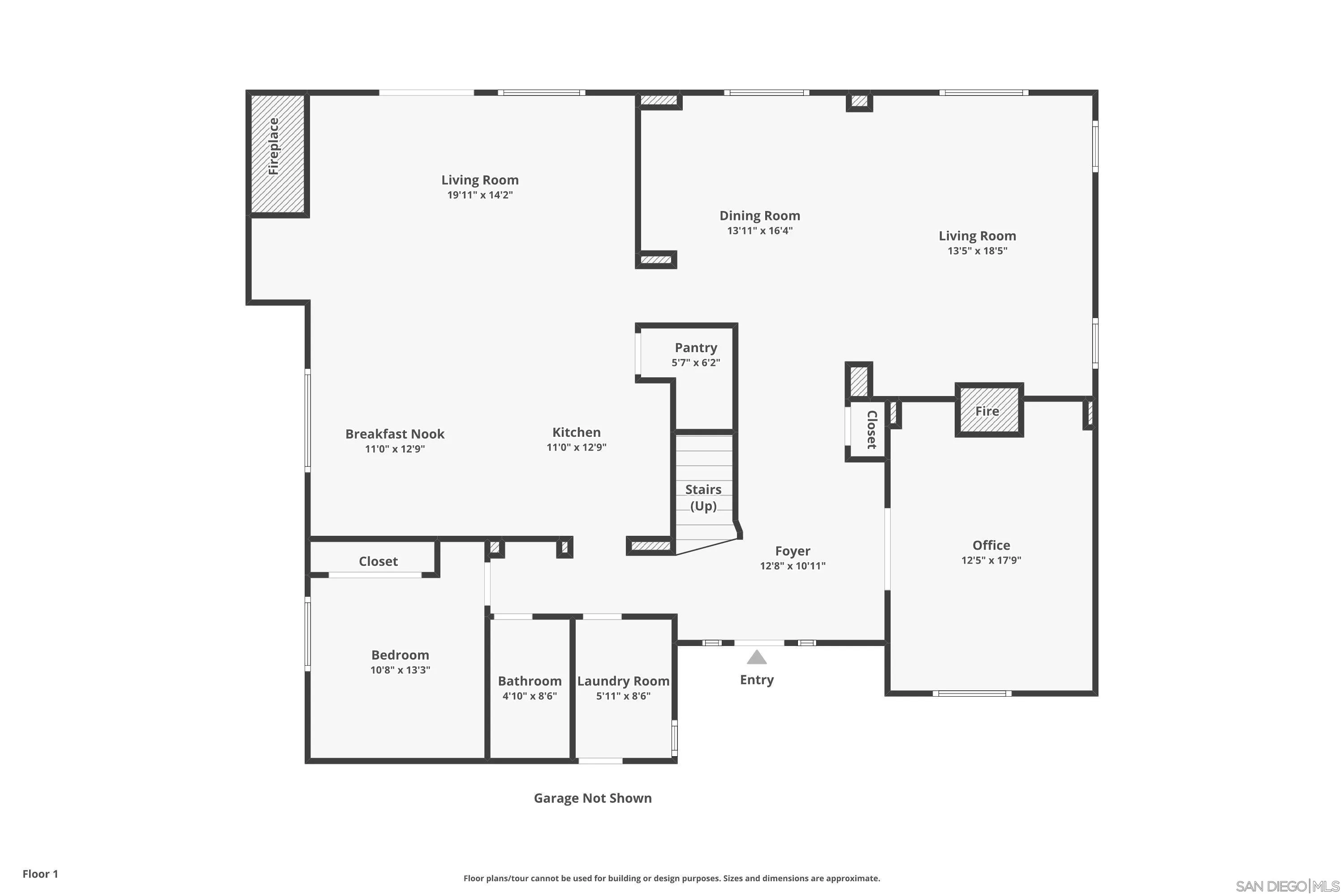2421 Crooked Trail Road Chula Vista, CA 91914 - Photo 34 of 35 1st Floor Plan