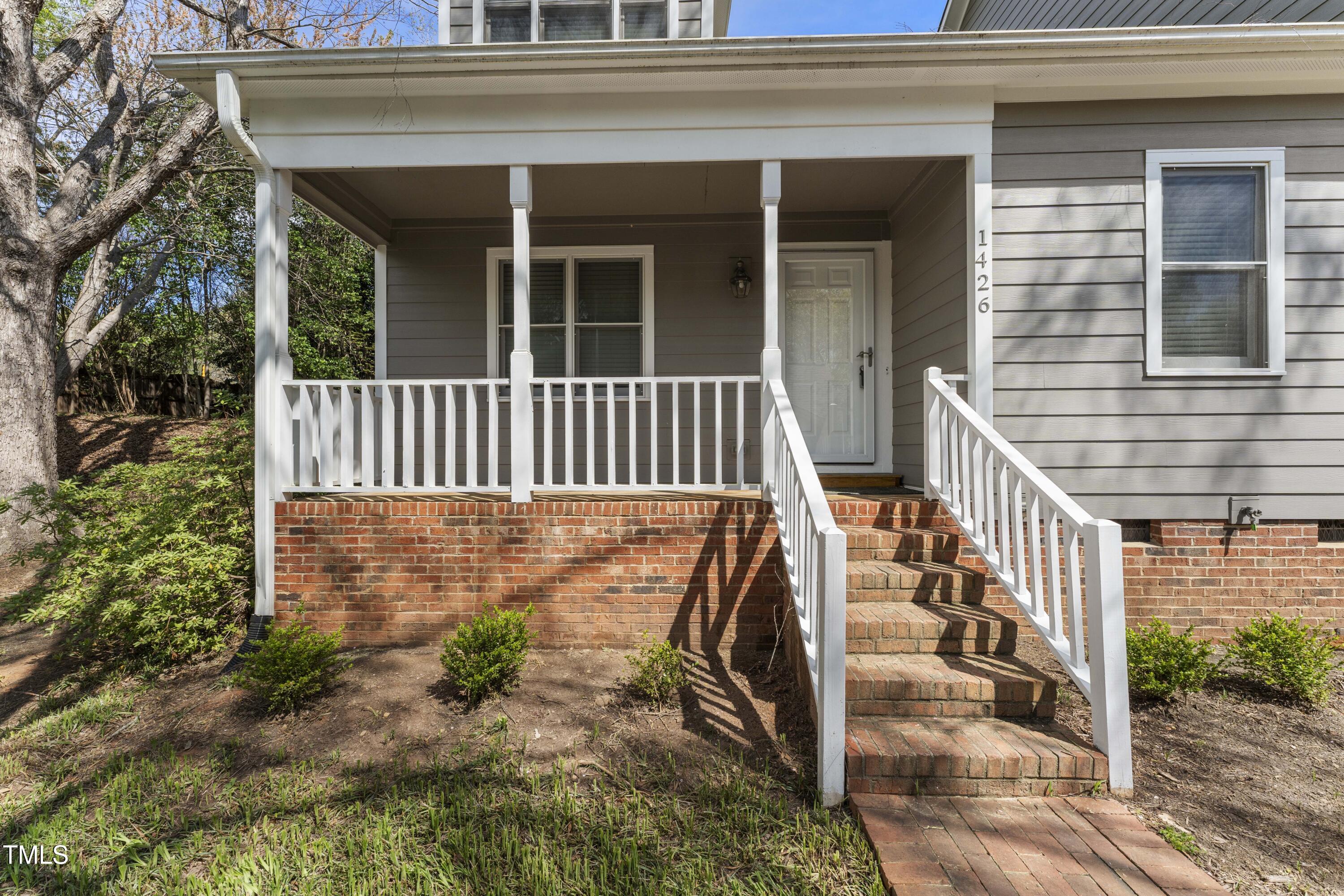 a view of front door and porch