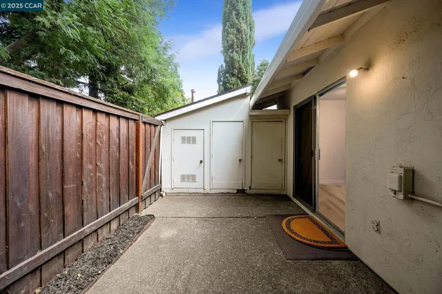 a backyard of a house