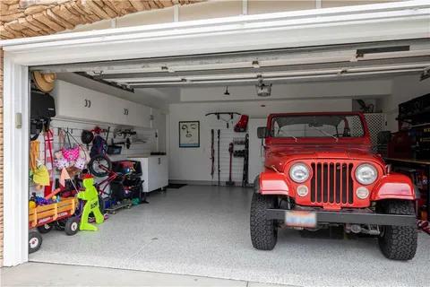 a utility room with toys
