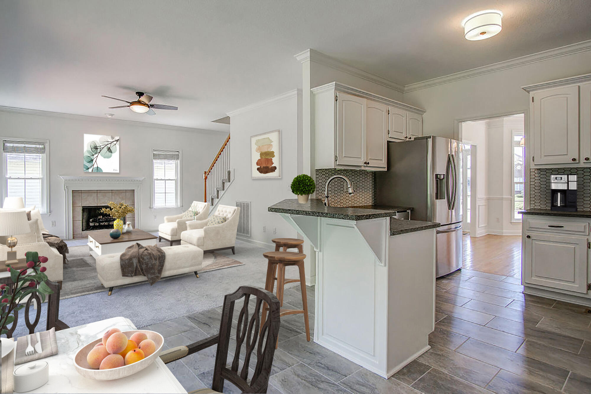 2070 Paris Metz Road Chattanooga, TN 37421 - Photo 4 of 83 DSC07620_1_2_Living _ Kitchen_staged