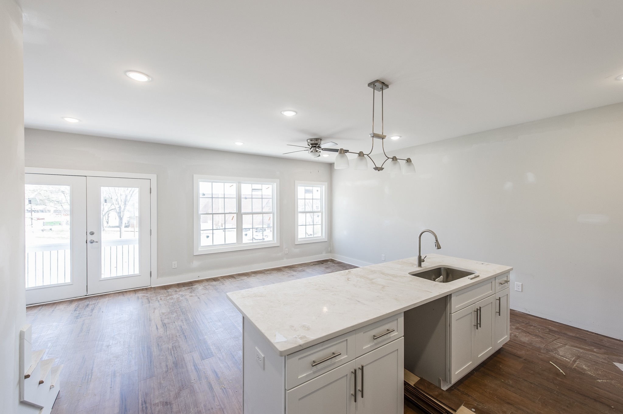 421 Elysian Fields Road, Unit 4 Nashville, TN 37211 - Photo 9 of 26 a bathroom with a sink a vanity and a large mirror