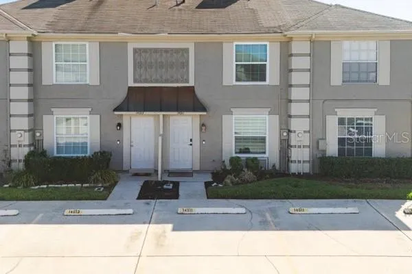 a front view of a house