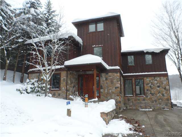 6257 Sunset Road Ellicottville, NY 14731 - Photo 1 of 1 Exterior Back. Feeling Frank Lloyd Wright? 1-2 Ov