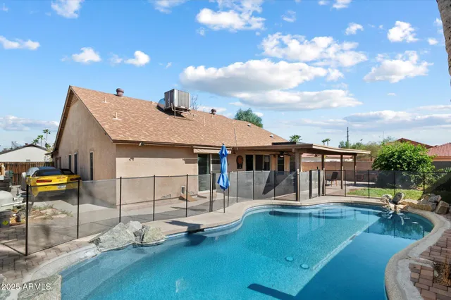 a view of a house with pool