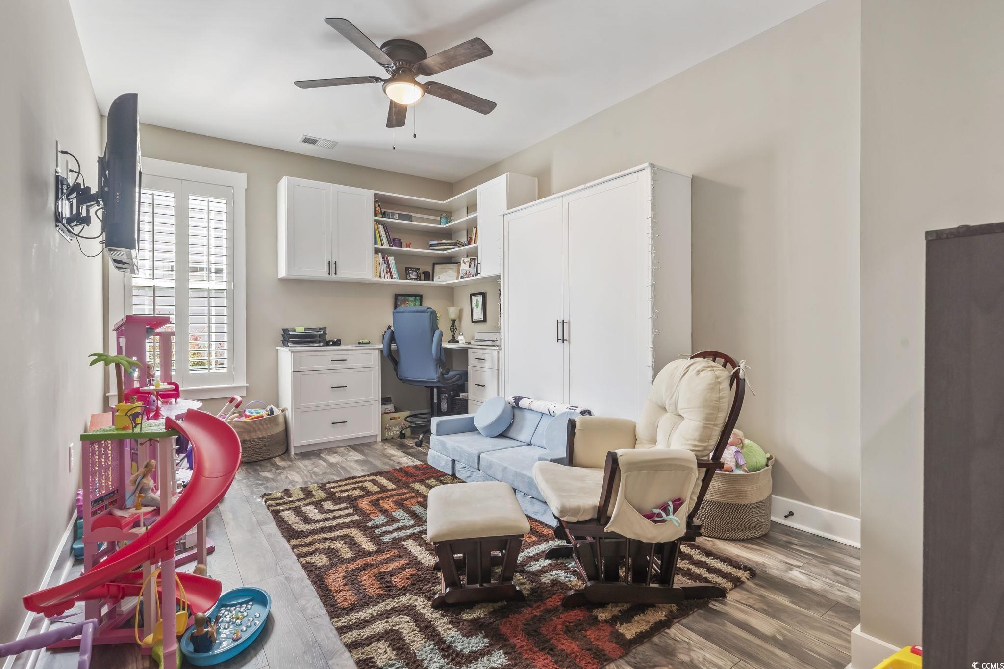 175 Rivers Edge Drive Conway, SC 29526 - Photo 26 of 37 Sitting room with a ceiling fan, an office area, and light wood-style flooring