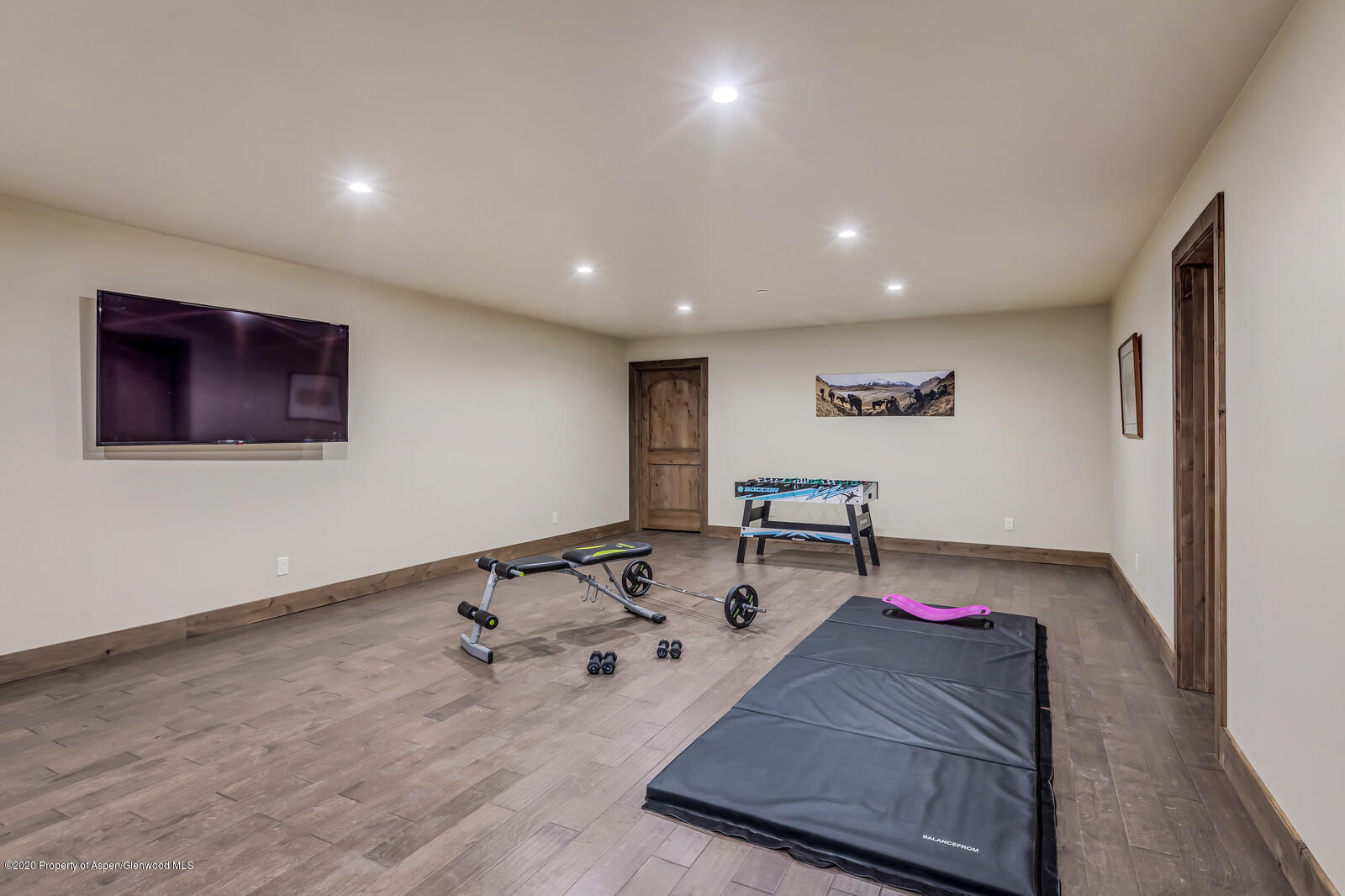1009 Cattle Creek Ridge Road Carbondale, CO 81623 - Photo 26 of 40 a view of a room with gym equipment