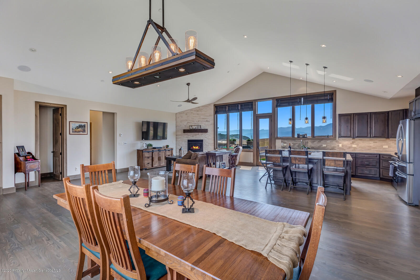 1009 Cattle Creek Ridge Road Carbondale, CO 81623 - Photo 8 of 40 a view of a dining room with furniture