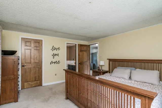 a view of a hallway with closet