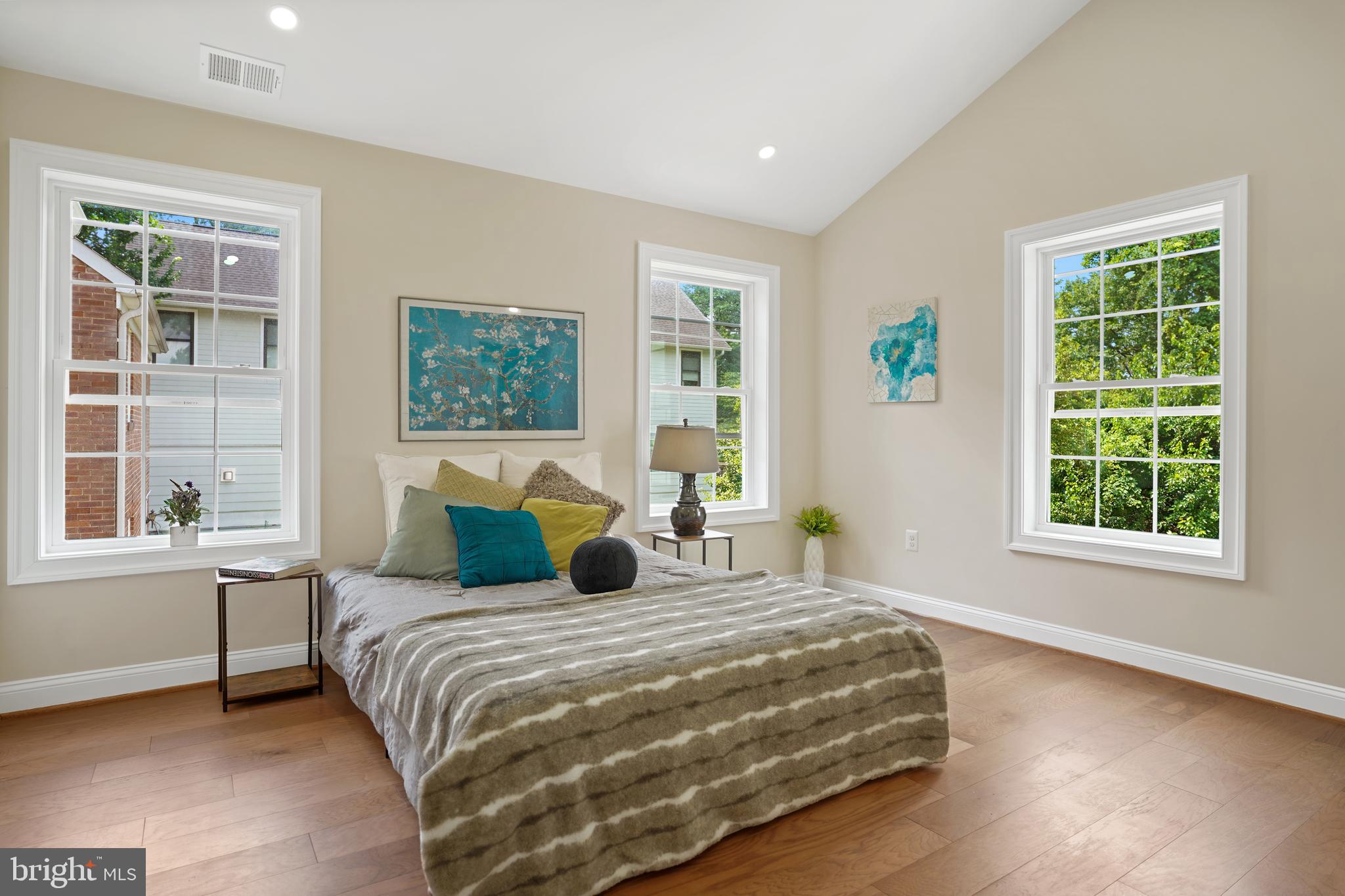 3722 13th Street Northeast Washington, DC 20017 - Photo 28 of 50 a bedroom with a large bed and a window