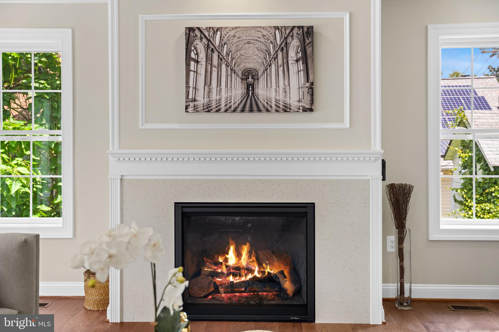 3722 13th Street Northeast Washington, DC 20017 - Photo 41 of 50 a living room with a fireplace and a window