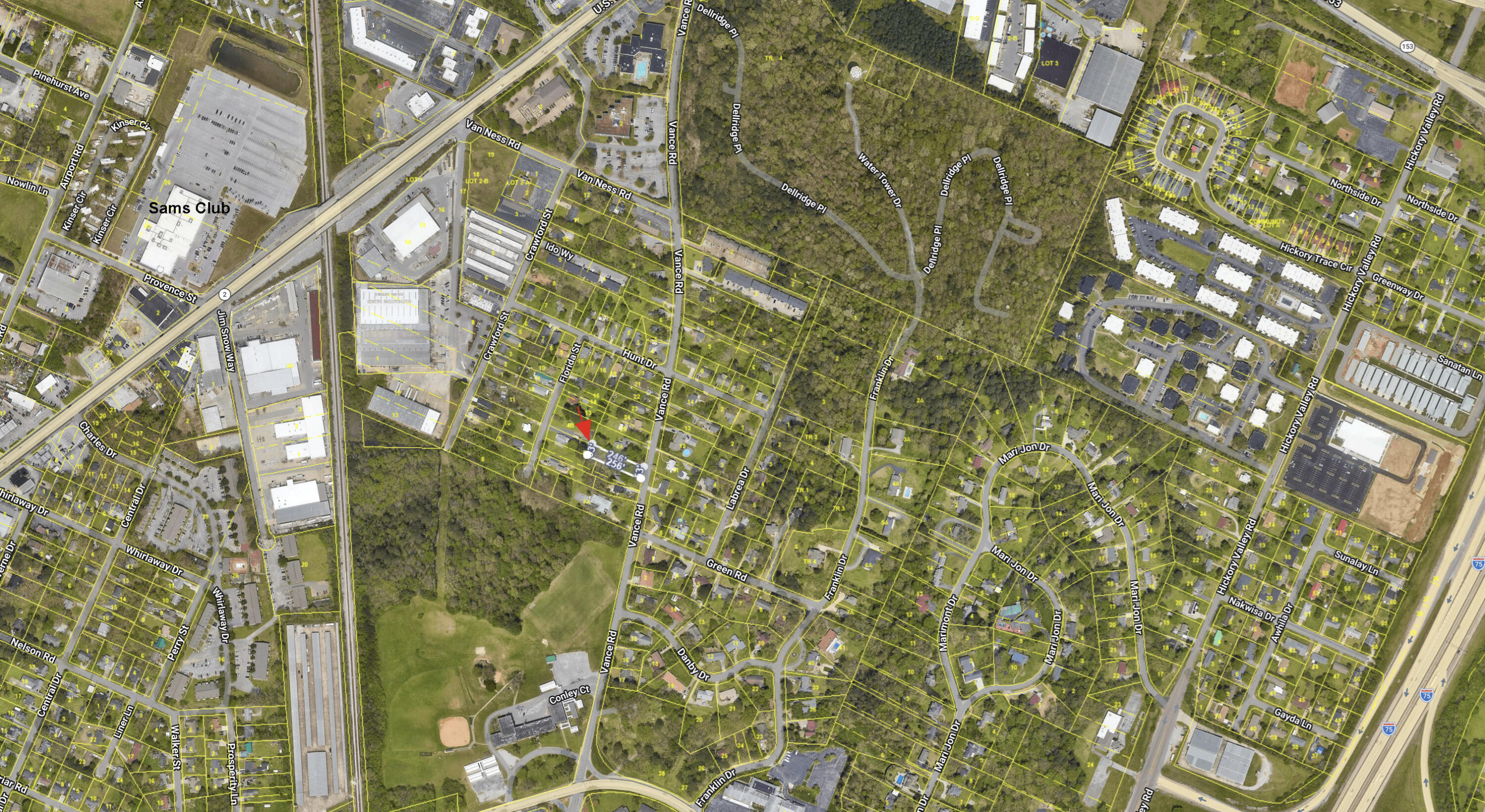 1317 Vance Road Chattanooga, TN 37421 - Photo 44 of 44 44-CRS Map