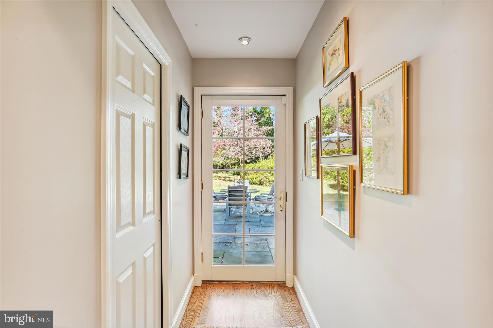 5517 Devon Road Bethesda, MD 20814 - Photo 19 of 61 Rear Hallway to the Powder Room and the Backyard