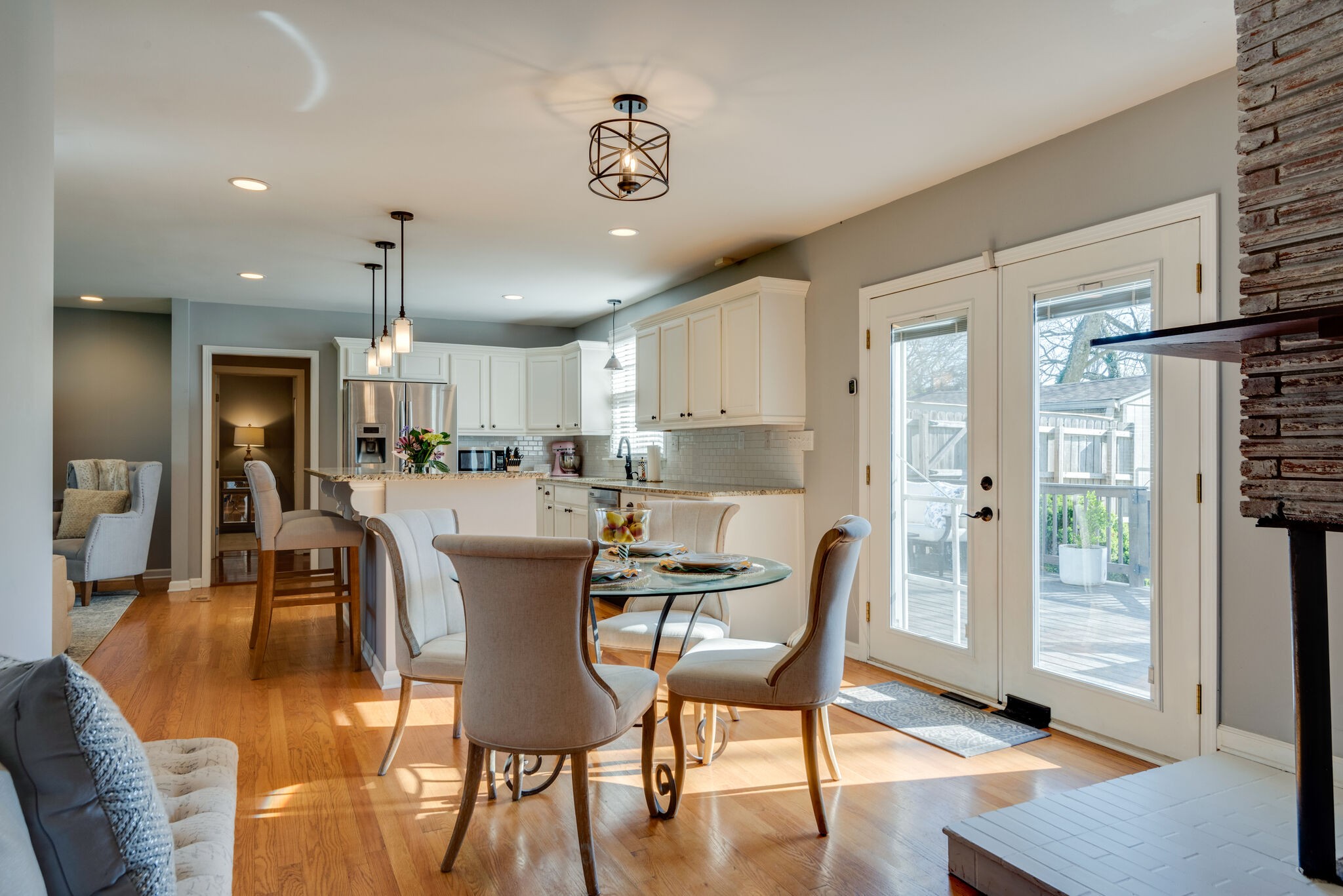 4902 Timberhill Drive Nashville, TN 37211 - Photo 14 of 30 a view of a dining room with furniture and wooden floor