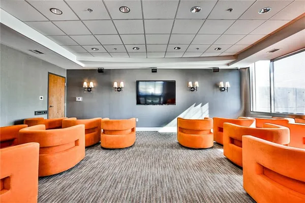 a view of an outdoor space with seating area