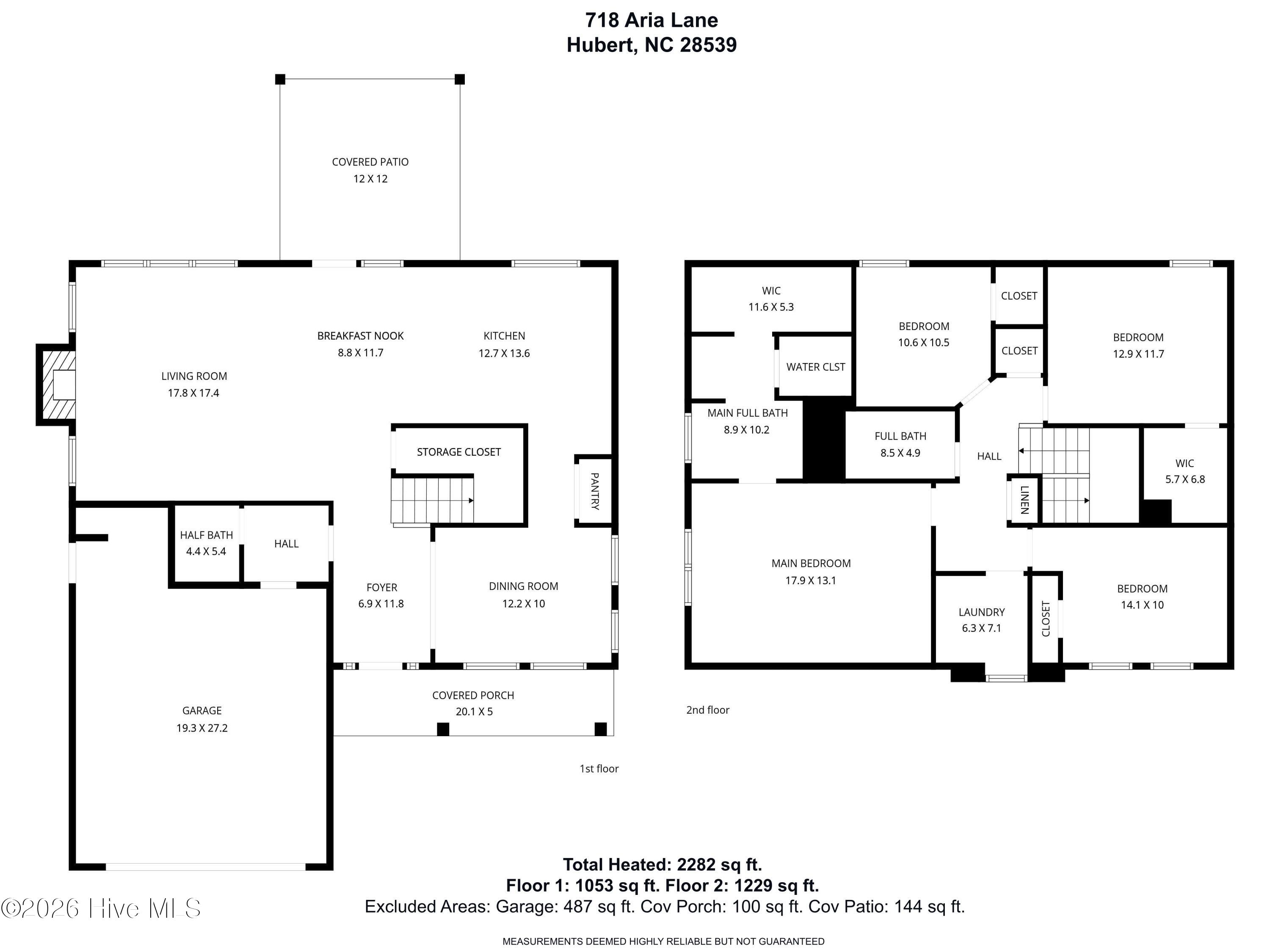 718 Aria Lane Hubert, NC 28539 - Photo 45 of 45 Floorplan-718 Aria Lane