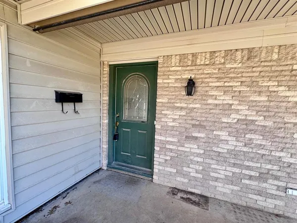 a view of front door